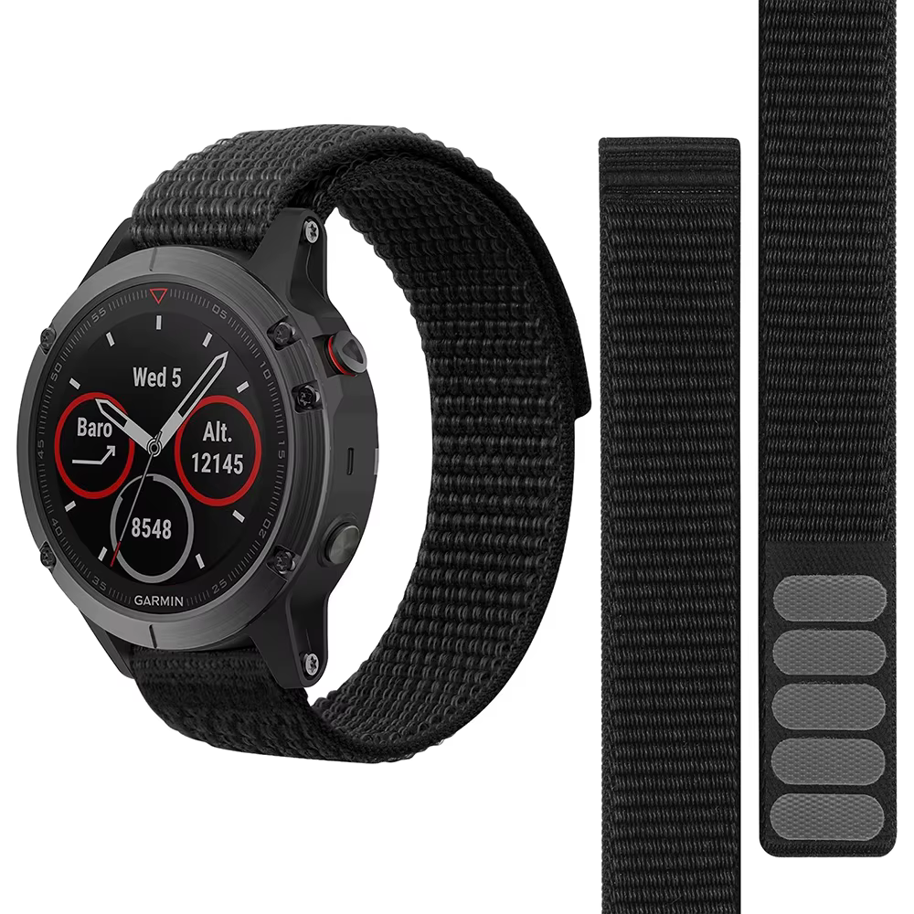 Bracelet en Nylon à boucle à crochet pour Garmin S62/Epix Gen 2/Forerunner 965 955 Solar 945 LTE 935