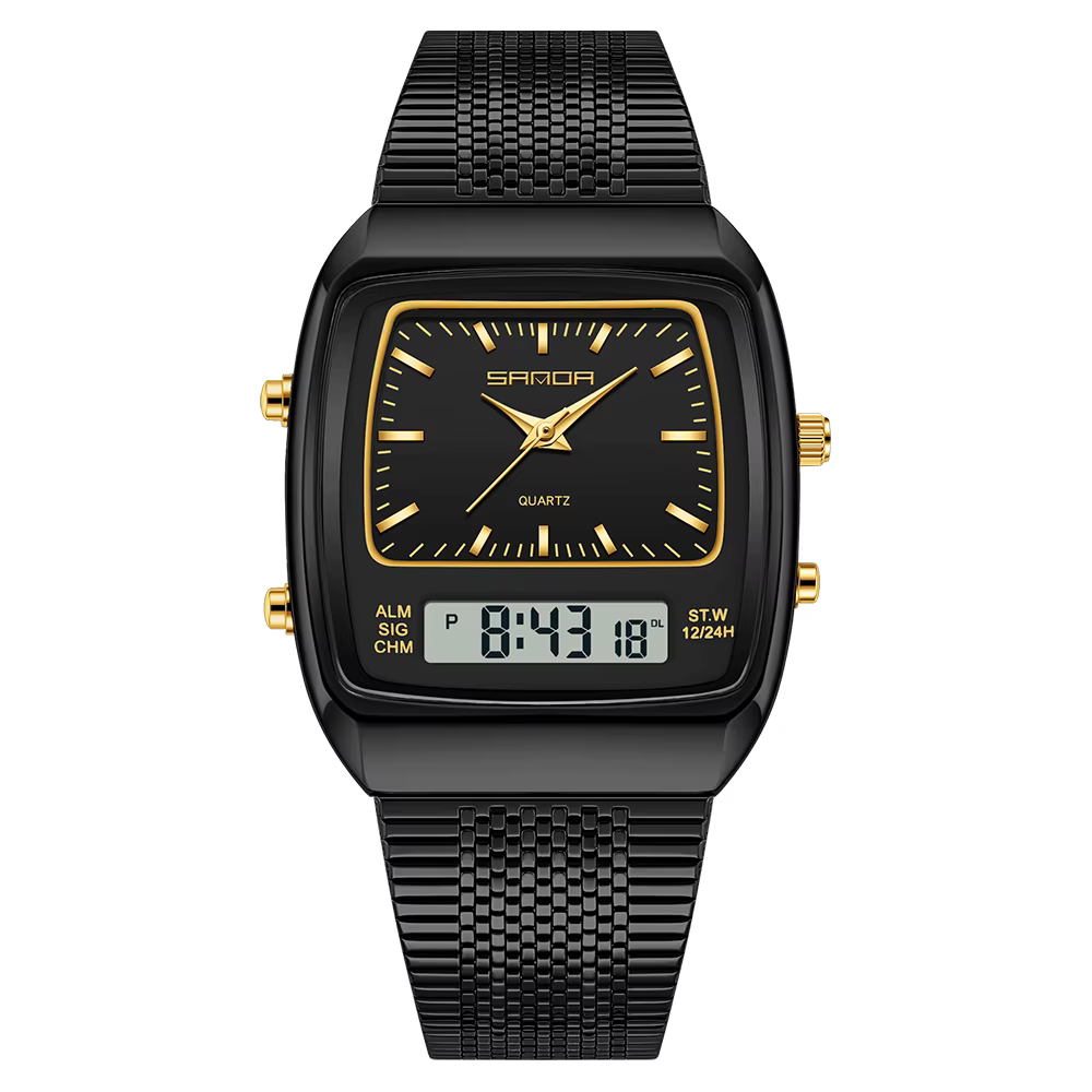 Montres SANDA pour hommes, étanches, analogiques, numériques, à quartz, montres-bracelets pour homme