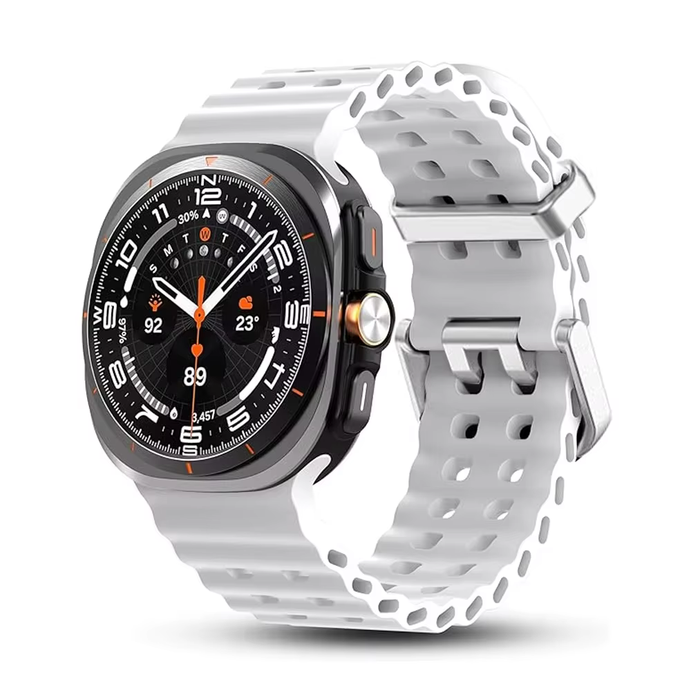 Bracelet d'origine pour Samsung Galaxy Watch Ultra 47mm, accessoire, bracelet de sport en silicone m