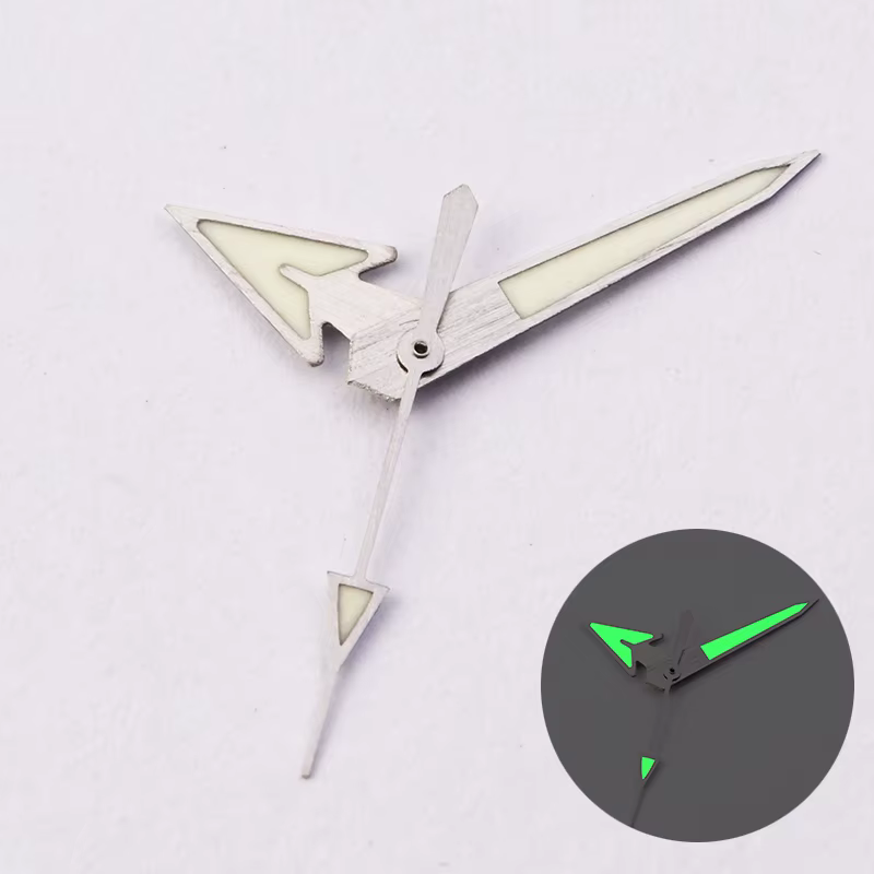 Accessoires de montre lumineux verts de haute qualité, aiguilles Turtle SKX007/009 pour NH35/NH36, m