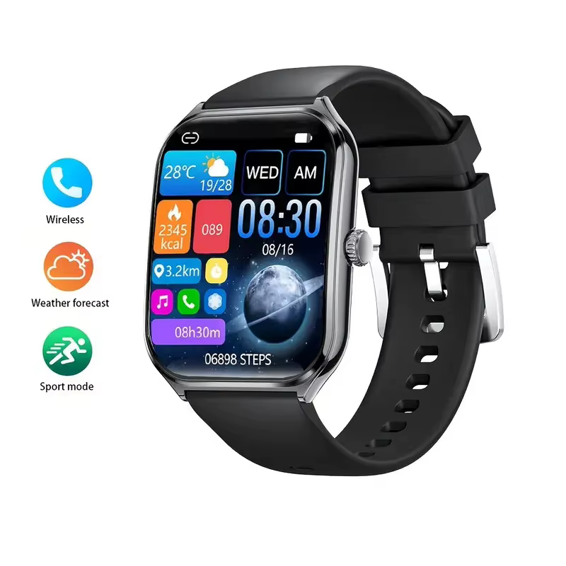 Nouvelle montre connectée ultra-fine 2026 pour hommes, écran AMOLED 1,96 pouces 360*360 HD, affichag