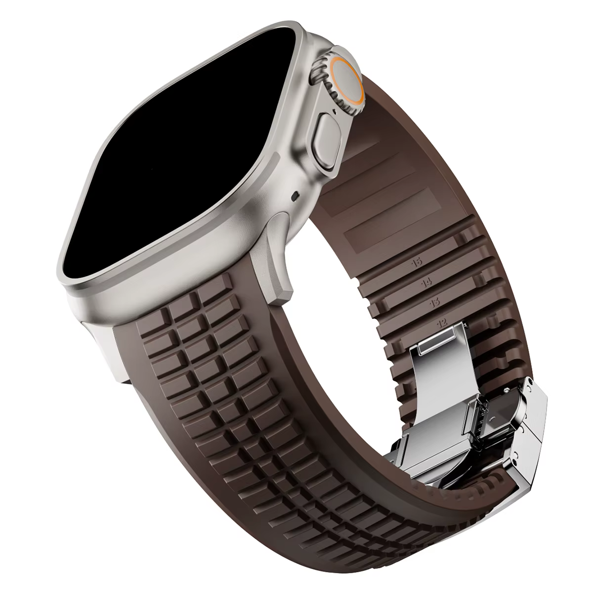 Bracelet de sport en Silicone pour Apple Watch Ultra 2, 49mm 46mm 45mm 44mm, Bracelet en métal de lu