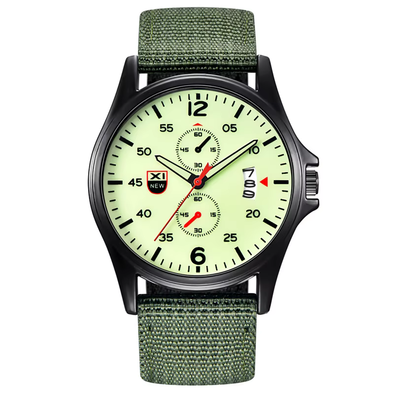 Reloj Hombre véritable marque XINEW hommes montres noir étudiants garçons mode bracelet en Nylon arm