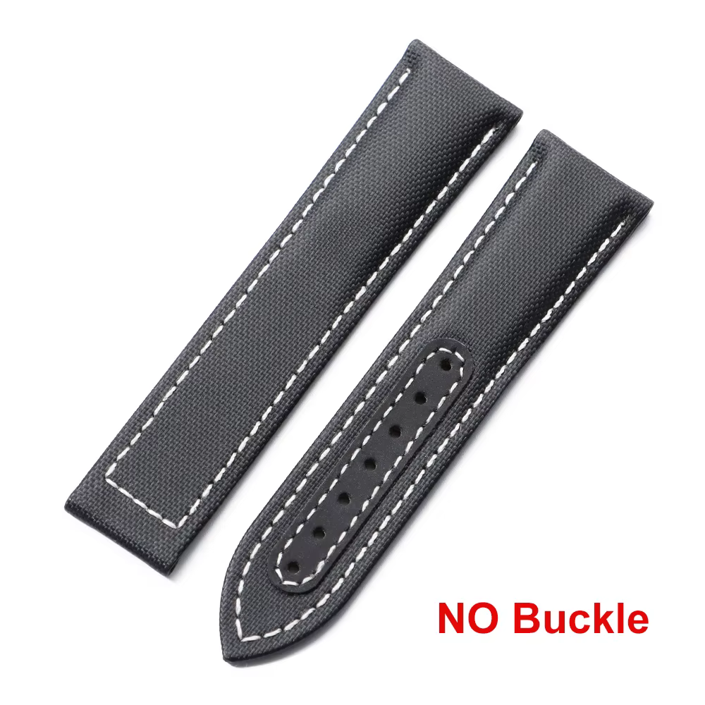 Bracelet de montre en Nylon pour toile de voile, 20mm 22mm, étanche, boucle papillon, pour hommes, S