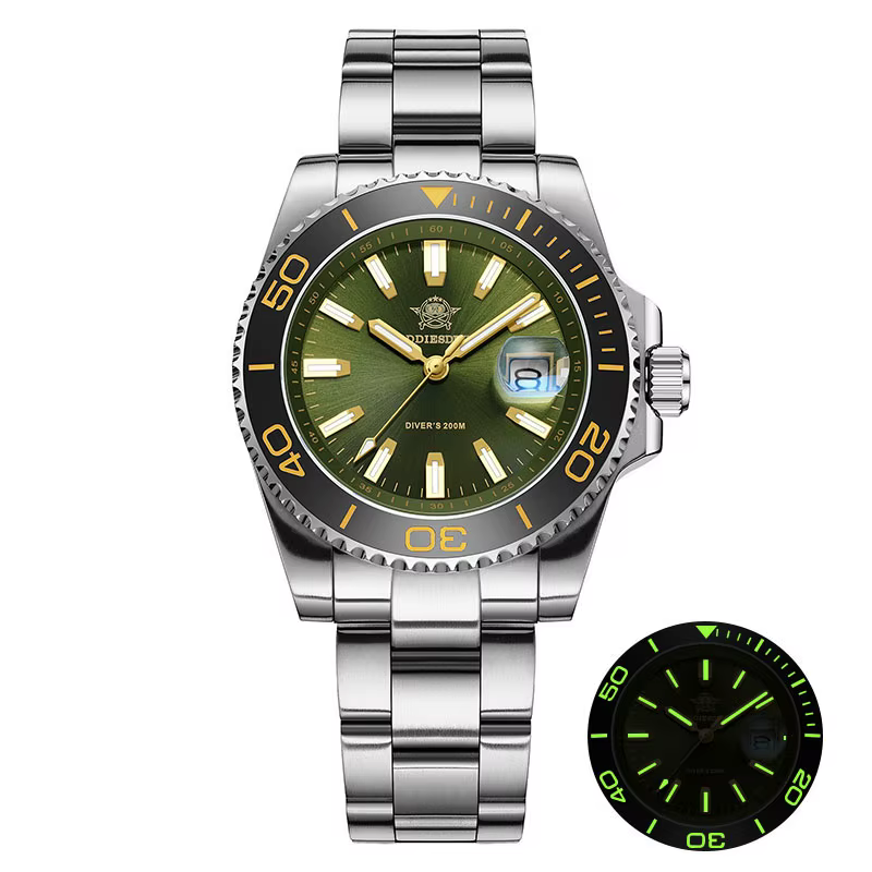 ADDIESDIVE nouvelle montre de plongée de luxe pour hommes AD2510 41mm BGW9 cadran en émail lumineux