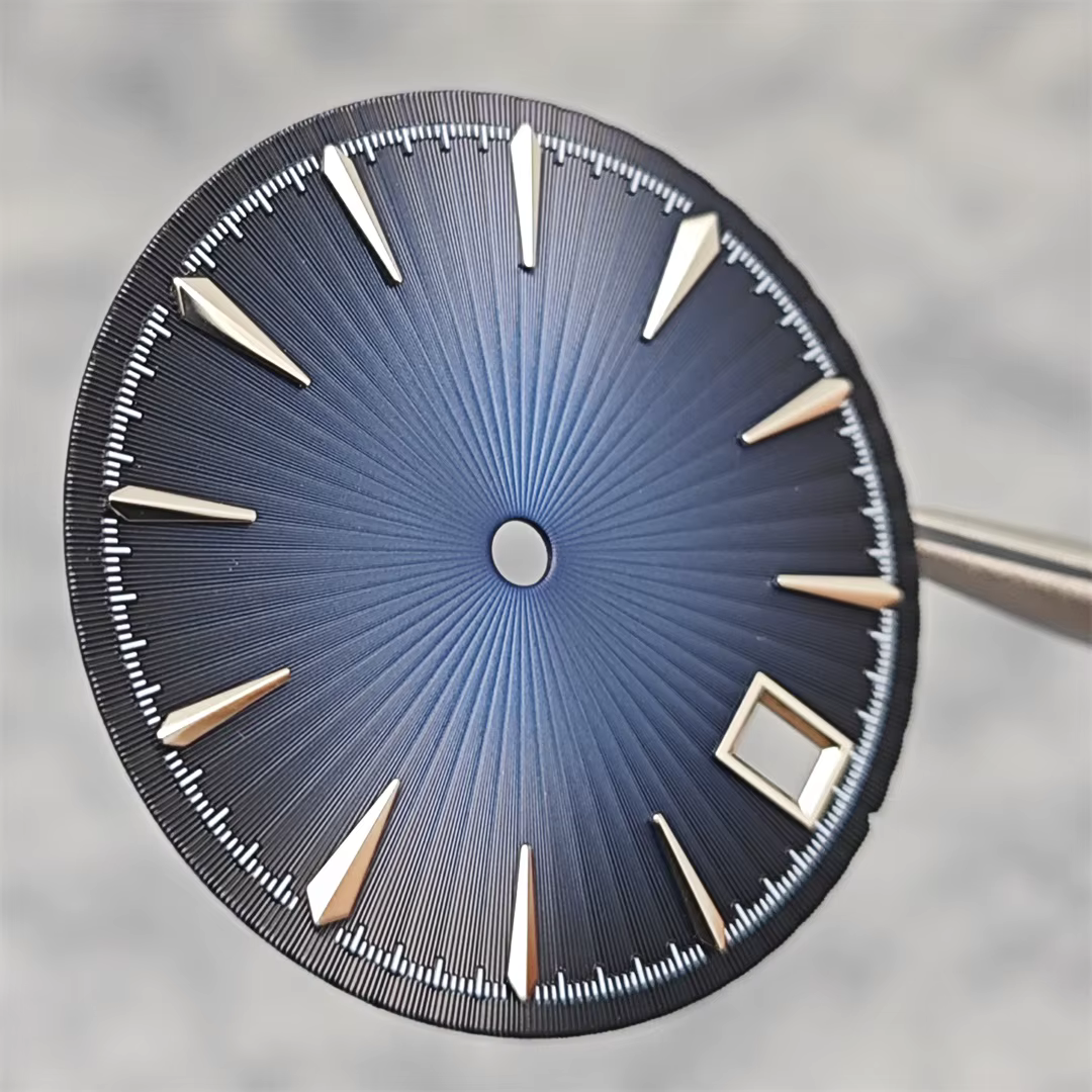 Cadran de montre 29mm, Surface à motif Radial avec Date unique, pièces de rechange pour montre pour 