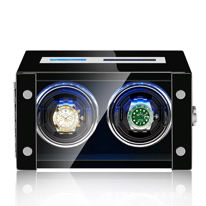 Remontoir de montre led à empreintes digitales de haute qualité, moteur japonais, gyroscope en bois,