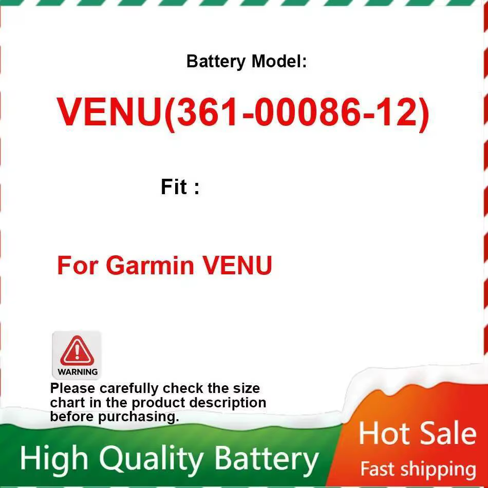 Batterie de montre écologique Venu 361-00086-12 180Mah, expédition rapide pour Garmin