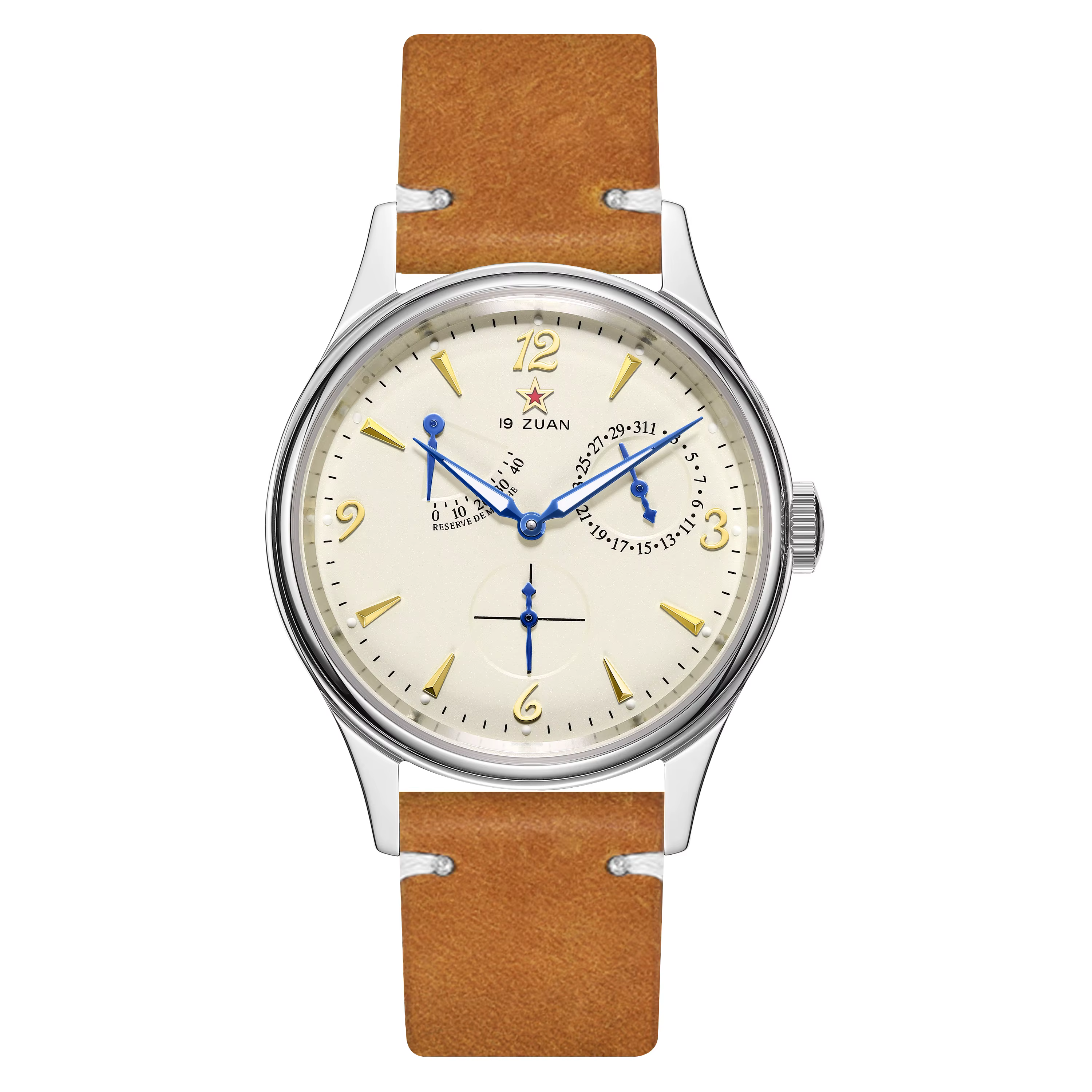 Montres Seagull 1963, nouvelle édition en cuir, mouvement ST1780, automatique, bracelet 40 mm, montr
