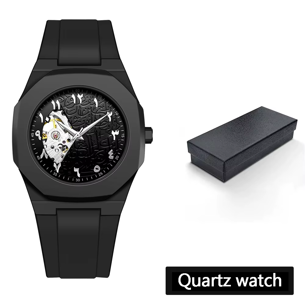 Montres d'affaires de luxe pour hommes, montres à Quartz étanches avec chiffres arabes, montres méca