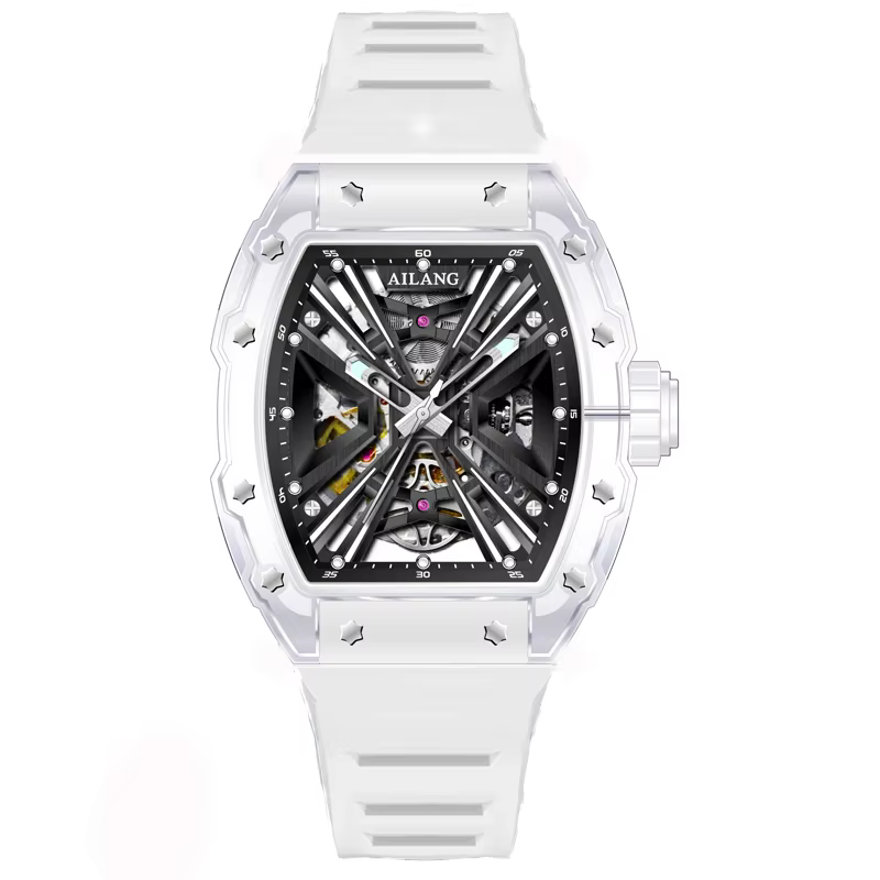 Montres pour hommes AILANG, squelette, volant d'inertie, automatique, mécanique, montre-bracelet ori