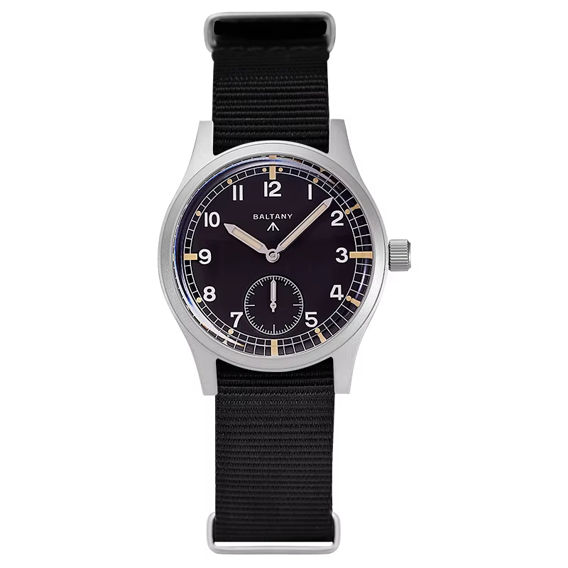 Baltany sale douzaine montre homme S2019 militaire Vintage montre-bracelet petite seconde main VD78