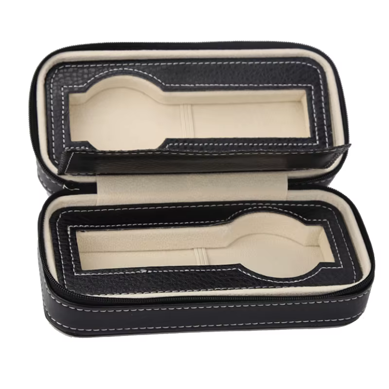 Boîtes de rangement pour montres portables, 6/10/12 compartiments, organisateur avec fermeture éclai