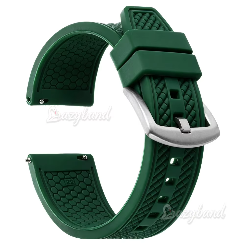 Bracelet de montre en silicone universel pour Seiko, Omega, 20mm, 22mm, bracelet de plongée étanche