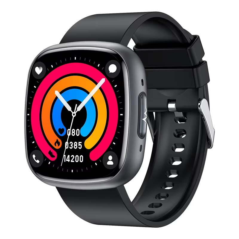 Montre Connectée ET593 pour Homme et Femme, Moniteur de Pression Artérielle, d'Activité Physique, Bl