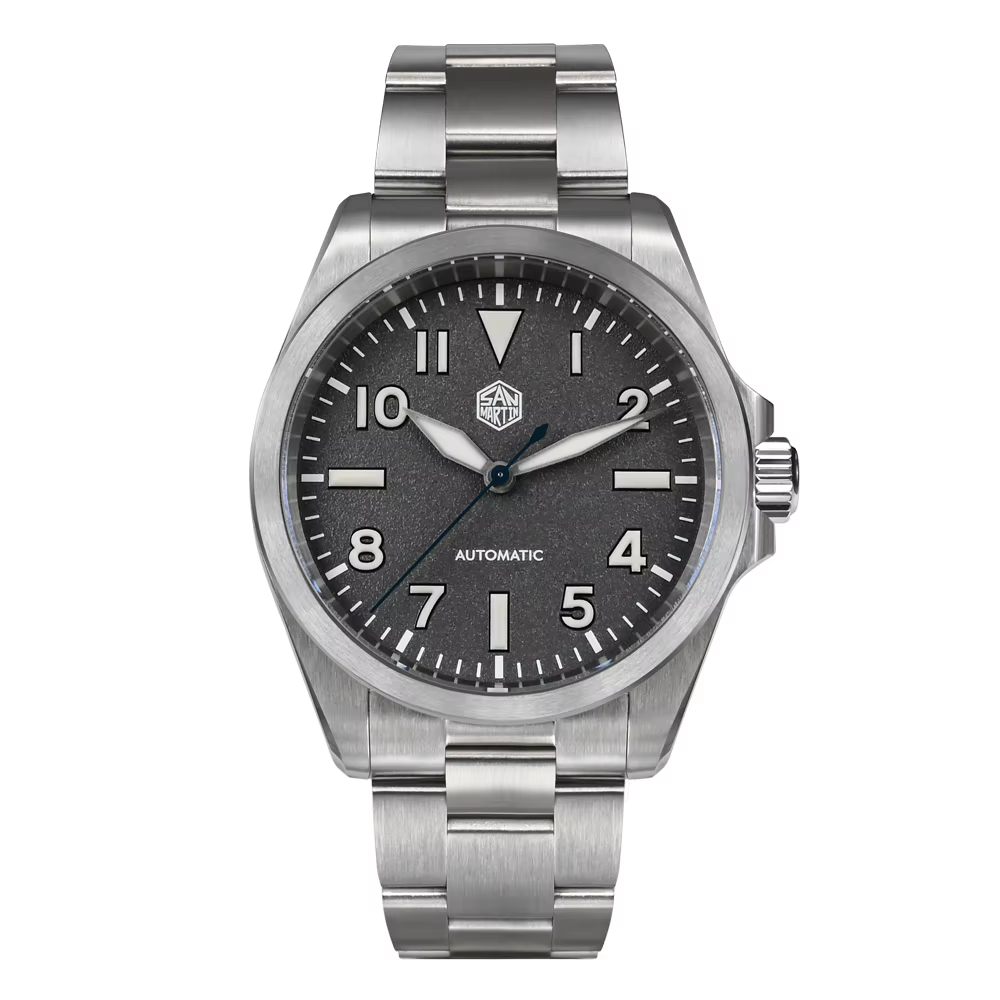 San Martin 40mm NH35 Explore série montre d'escalade pour hommes sport mécanique sur la mouche fermo