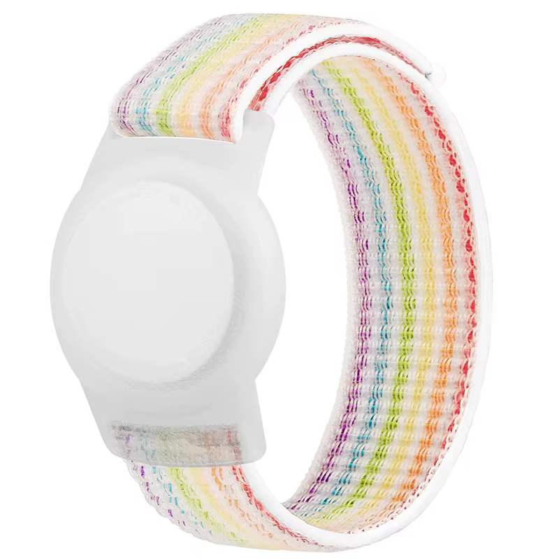 Bracelet en Nylon pour Apple AirTags, pour enfants, housse anti-rayures, accessoires pour support de