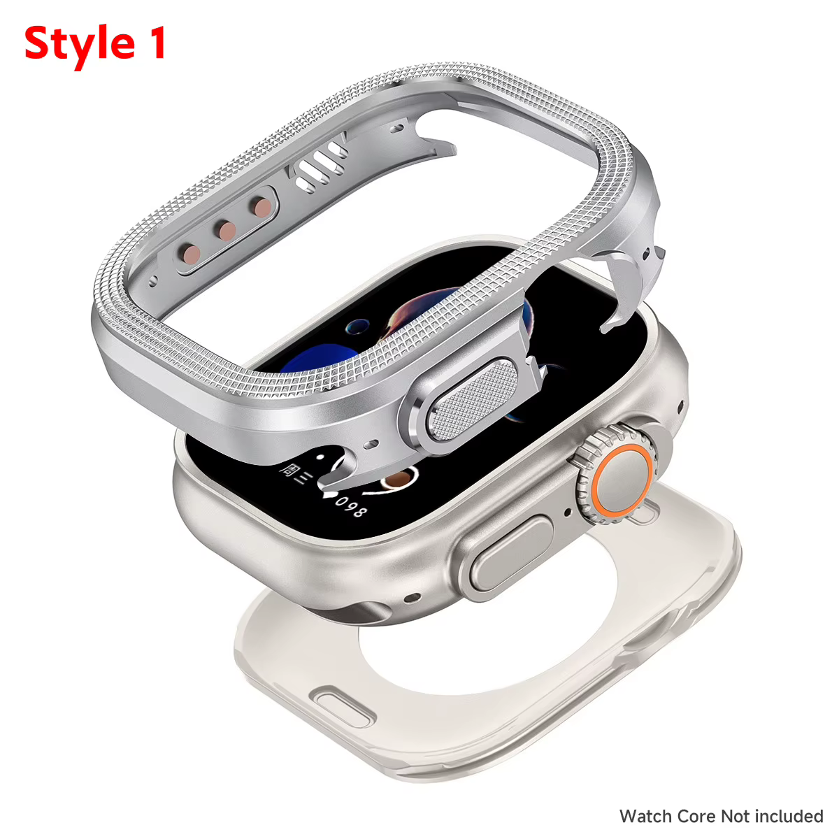 Coque en métal + PC pour Apple Watch Ultra 3/2/1 49mm, étui de protection anti-rayures et résistant
