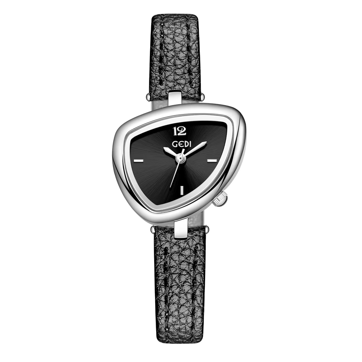 Design de luxe : montre inhabituelle avec mode triangulaire et style sophistiqué, montre à quartz en