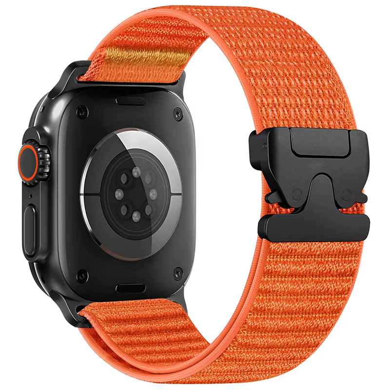 Bracelet en nylon tressé pour Apple Watch Ultra 3/2, 49mm, 46mm, 45mm, 42mm, 44mm, 41mm, iWatch 11, 