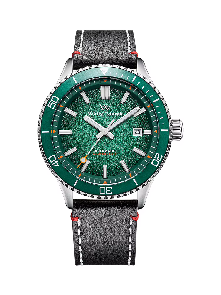 WM montre automatique mécanique montre de plongée homme mis5 8215 étanche en acier inoxydable saphir