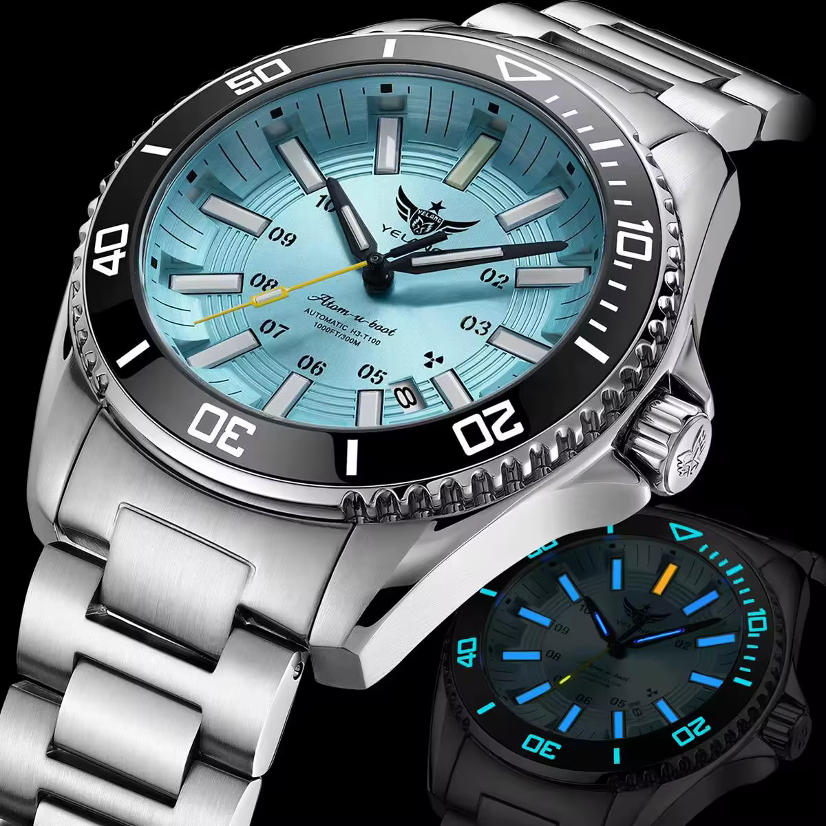 YELANG – montre militaire pour homme, accessoire de Sport, de plongée, de luxe, automatique, mécaniq