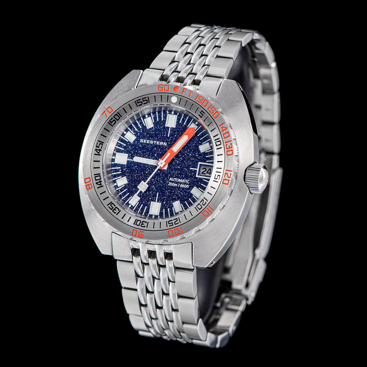 SEESTERN – montre de plongée pour hommes, SUB300T saphir NH35, automatique, mécanique, étanche 20ATM