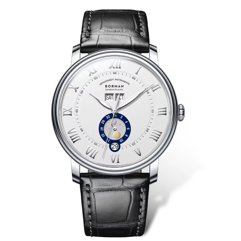 BORMAN BM3558 montres automatiques pour hommes 40mm montre de luxe 50M montre-bracelet mécanique éta