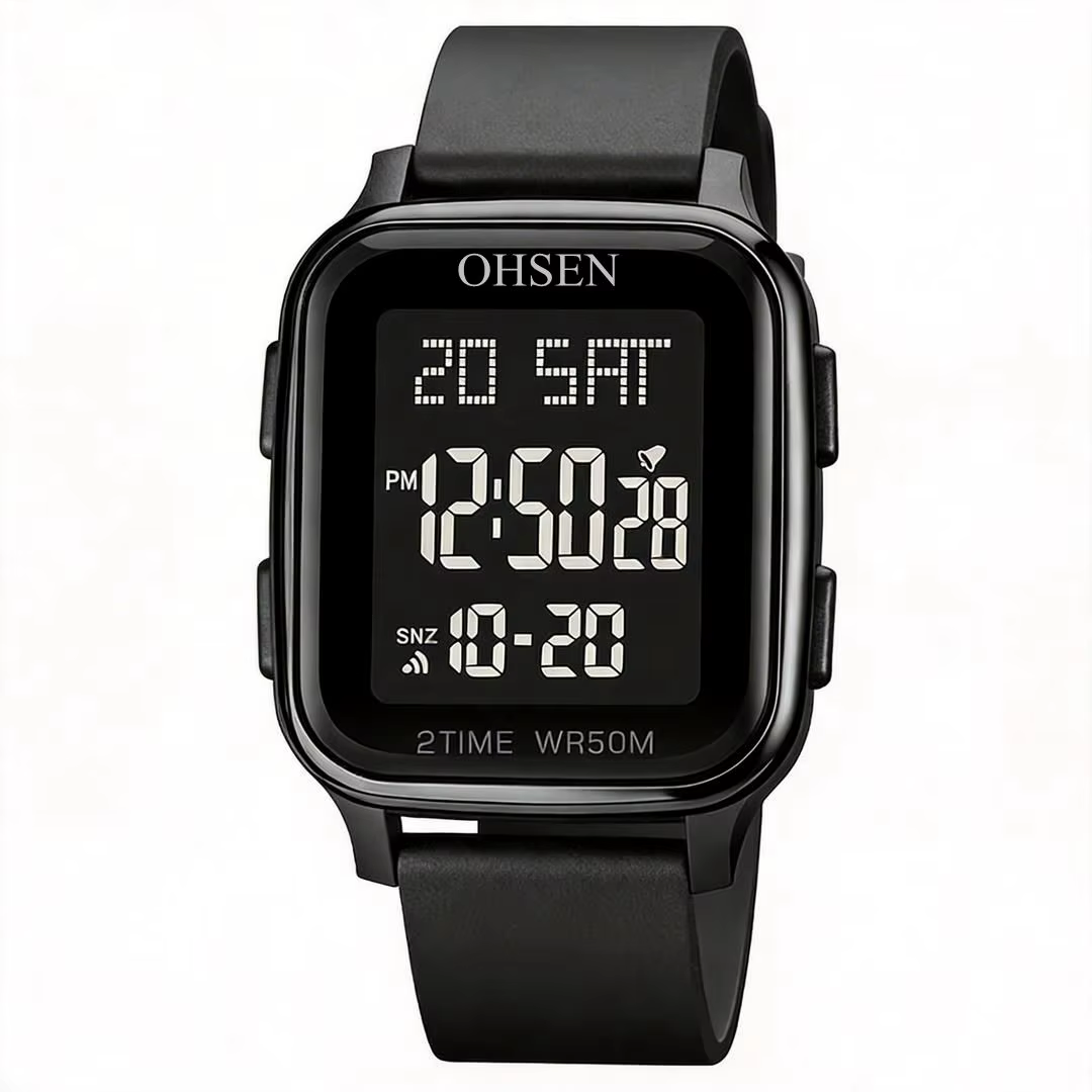 Montre de sport d'extérieur pour hommes, style G, montres numériques pour hommes, étanches 50 m, rou