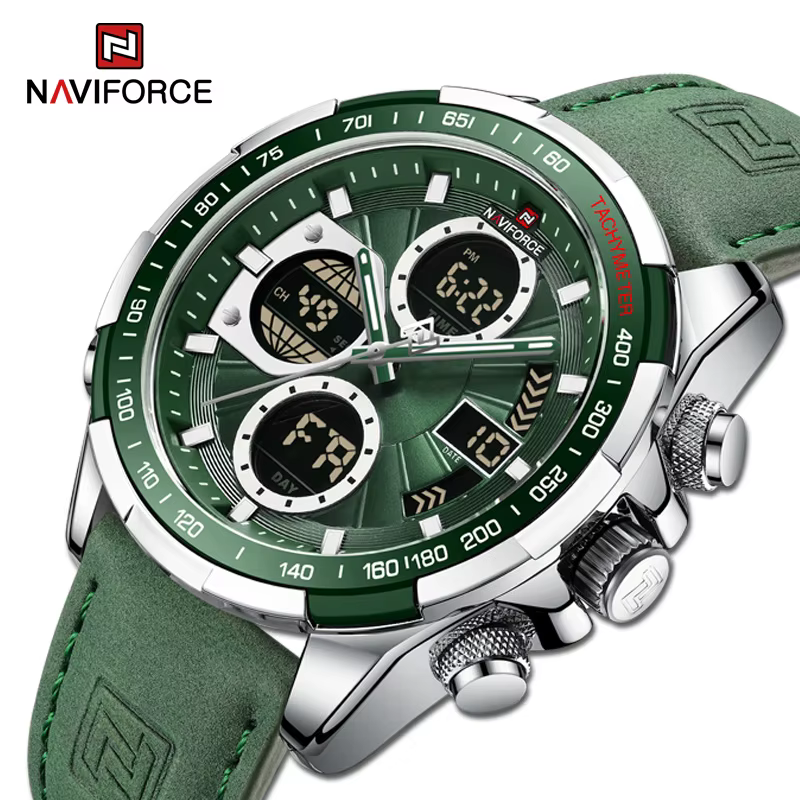 NAVIFORCE – montre-bracelet de Sport pour homme, en acier inoxydable doré, style militaire, à la mod