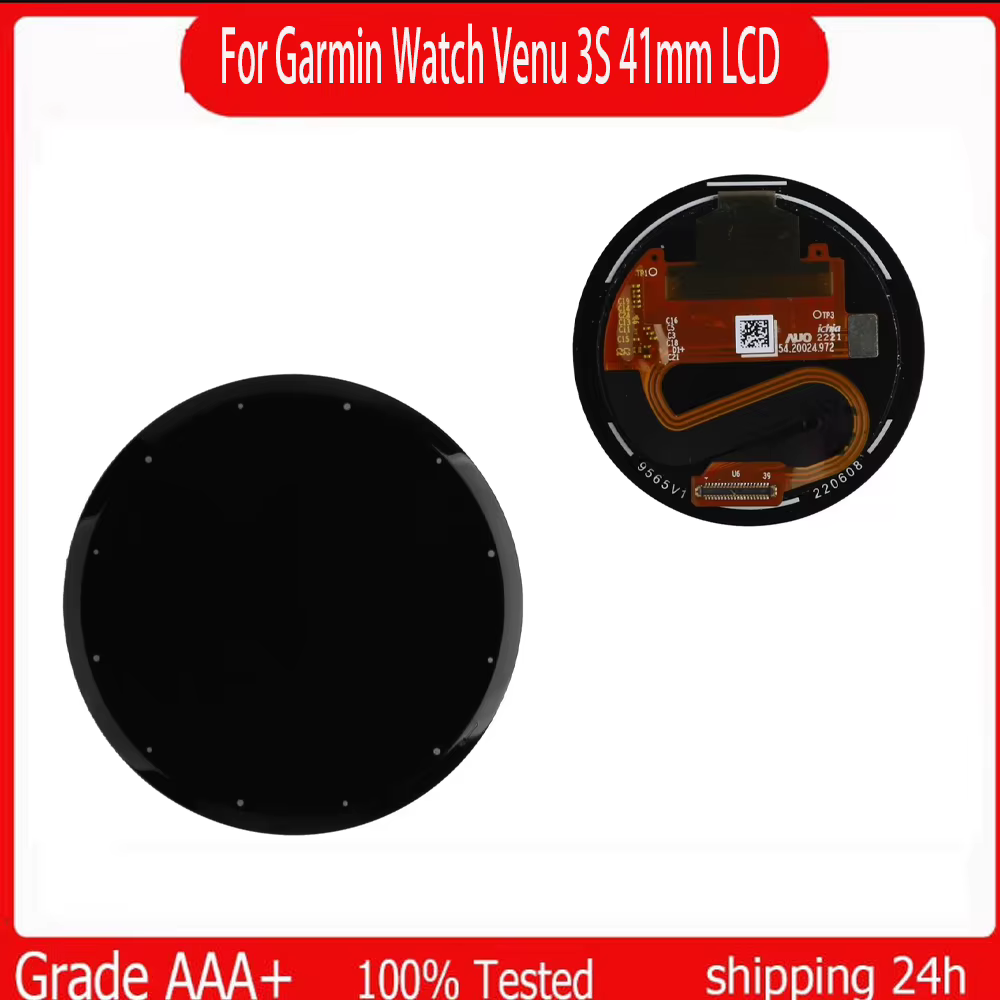 Écran LCD pour montre connectée Garmin VENU 3S 41mm, sans cadre, pour remplacement de l'écran LCD Ga