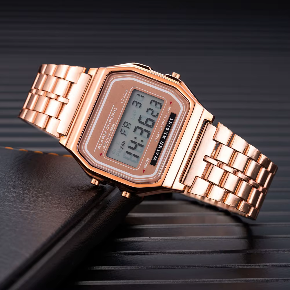 2025 montres numériques pour hommes sport Bracelet étanche horloge or électronique montre-Bracelet L