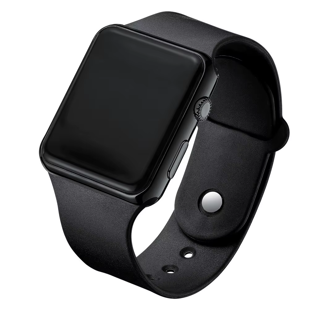 Montre de sport de mode pour femmes et hommes montre numérique LED électronique mode décontracté Sim