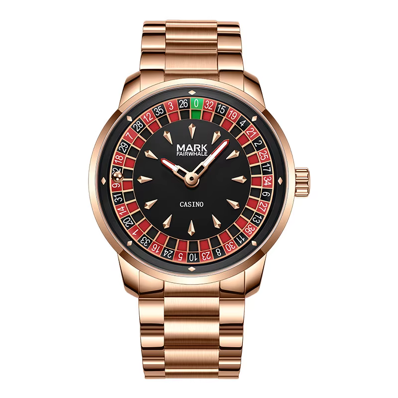Mark Fairwhale 5031 nouveau 2025 montre pour hommes de marque supérieure Quartz chiffres arabes cadr