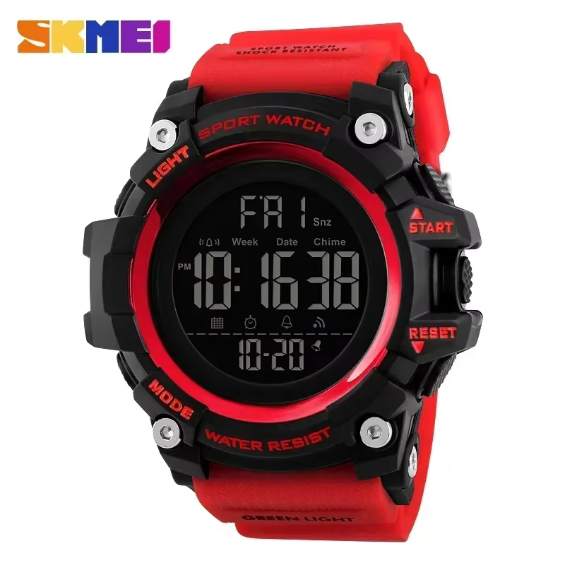 SKMEI 1384 montre électronique de Sport étanche pour hommes montres-bracelets numériques militaires