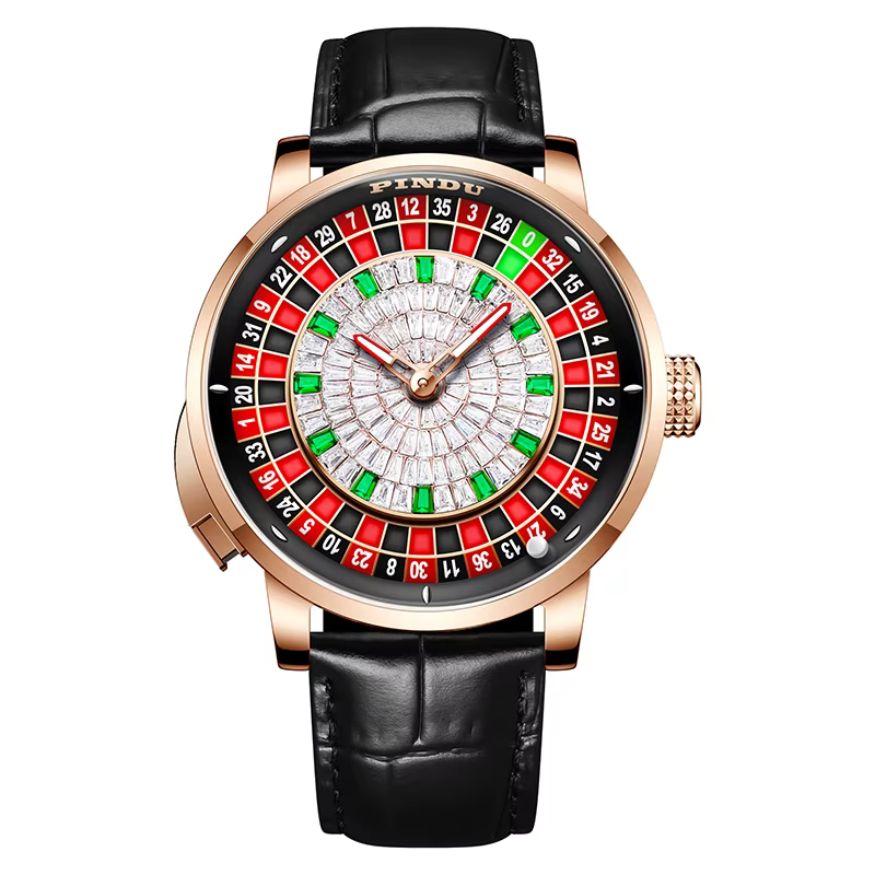 Pindu Player – montre pour hommes, série de jeu de Poker, Roulette européenne, entièrement automatiq