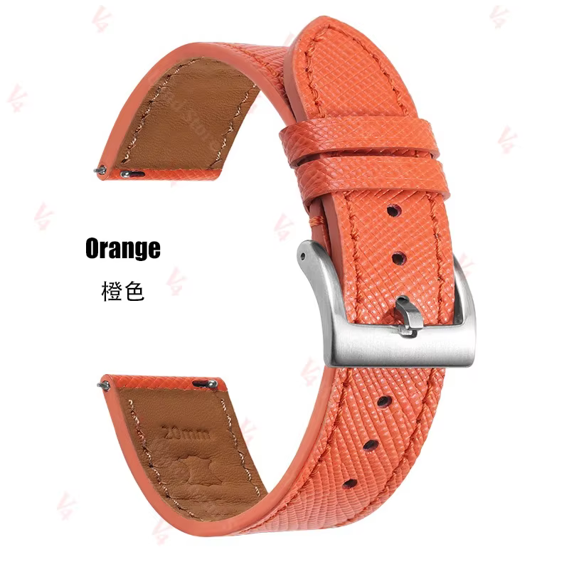 Nouveau bracelet de montre orange pour Samsung Galaxy Watch 8/7/6/5/4, bracelet de montre vintage en