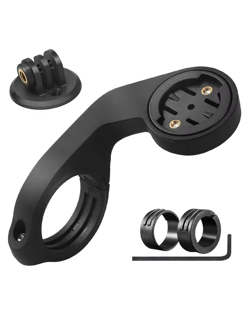 Support de guidon pour ordinateur de vélo Garmin, avec adaptateur GoPro, support de caméra pour vélo