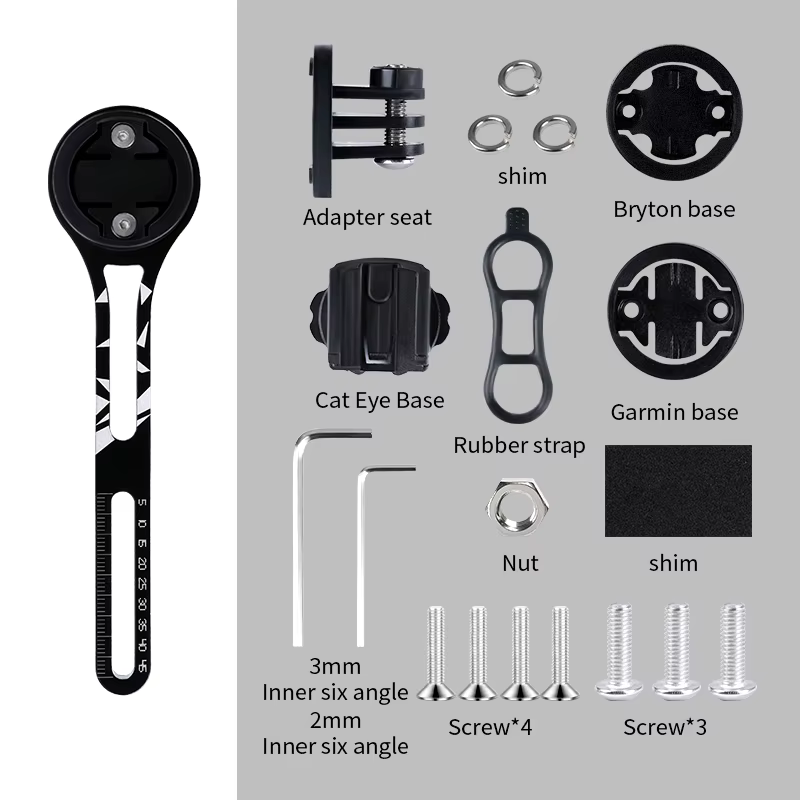 Compteur de vitesse de cyclisme intégré, odomètre, chronomètre, support GPS, guidon de vélo de route