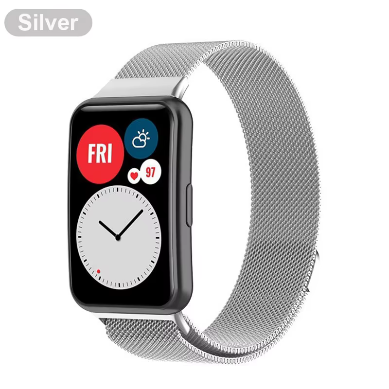 Bracelet en métal pour montre Huawei, avec étui, protecteur d'écran en TPU, adapté à 2 bracelets, bo