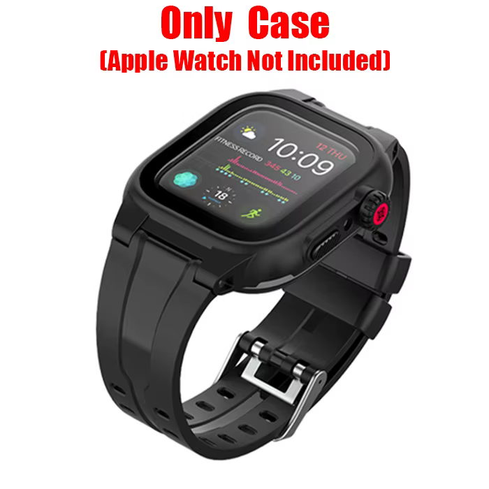 Étui étanche IP68 pour Apple Watch série 9 8 7 6 5 4 3 2 SE 45 44 41 38mm, housse blindée pour plong