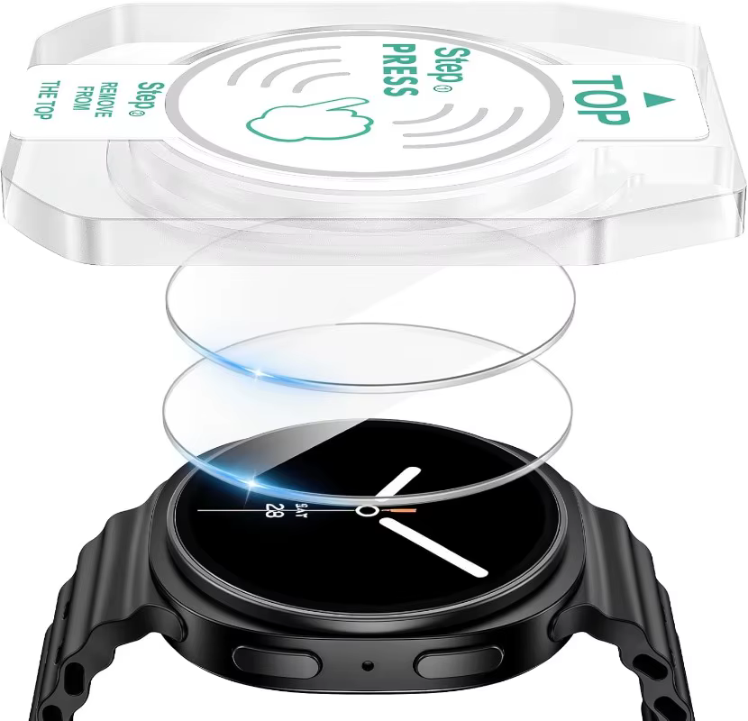 Protecteur d'écran anti-rayures, 2 pièces, en verre trempé pour Samsung Galaxy Watch 8 Classic/8 40m