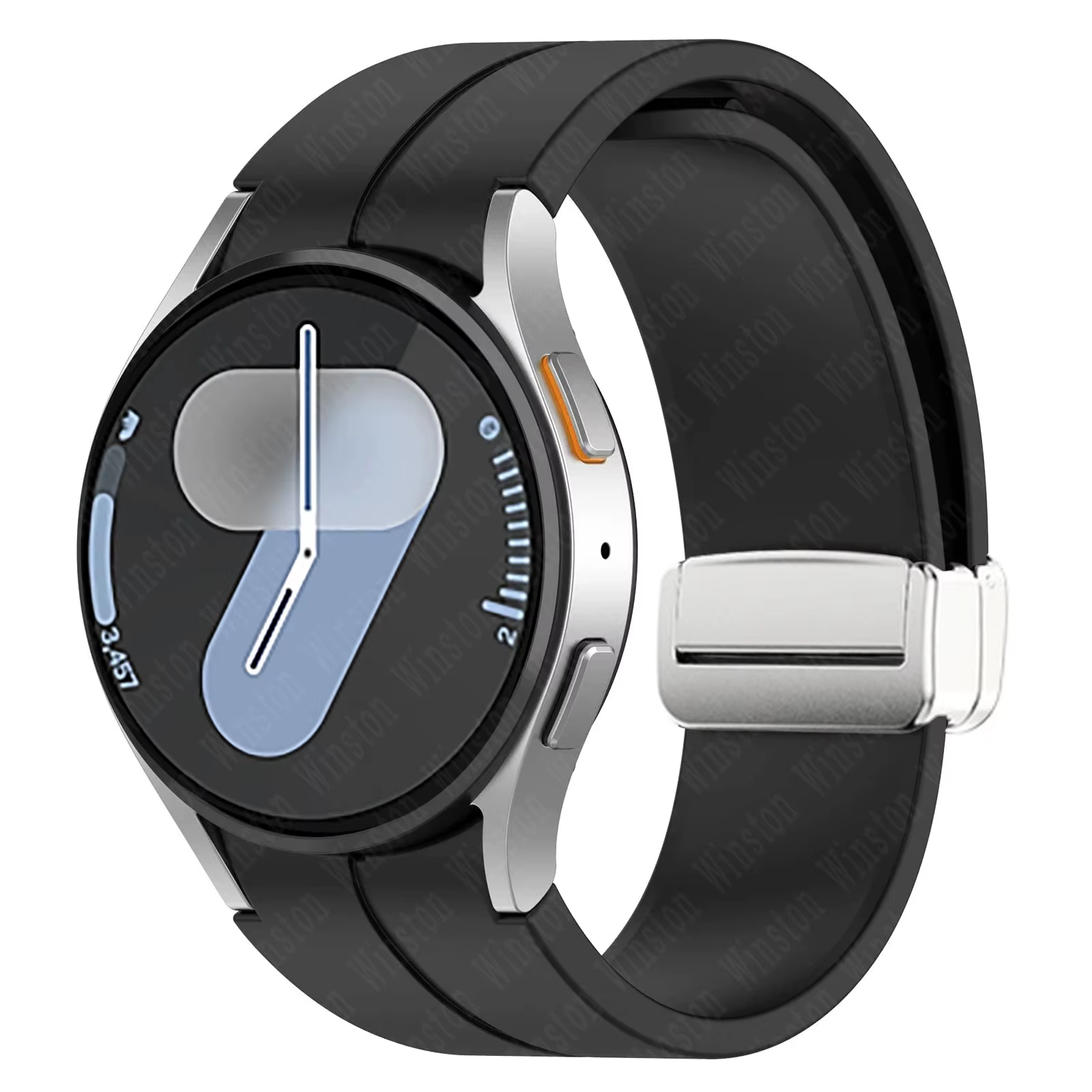 Bracelet magnétique en Silicone pour Samsung Galaxy Watch 7 6 5 4 40mm 44mm 5Pro 45mm, pour Galaxy W