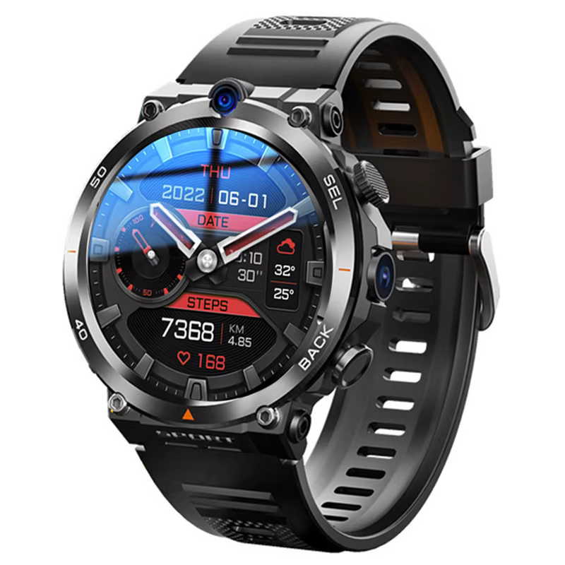 Nouveau Google Play 1.39 pouces 4G réseau carte SIM montre intelligente double caméra GPS WIFI robus