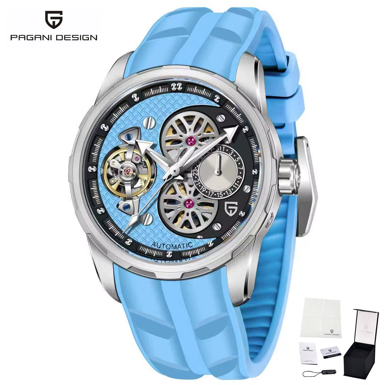 Nouvelle Montre de Luxe PAGANI DESIGN 2026, Montre Automatique Mécanique à Tourbillon, Montre de Spo