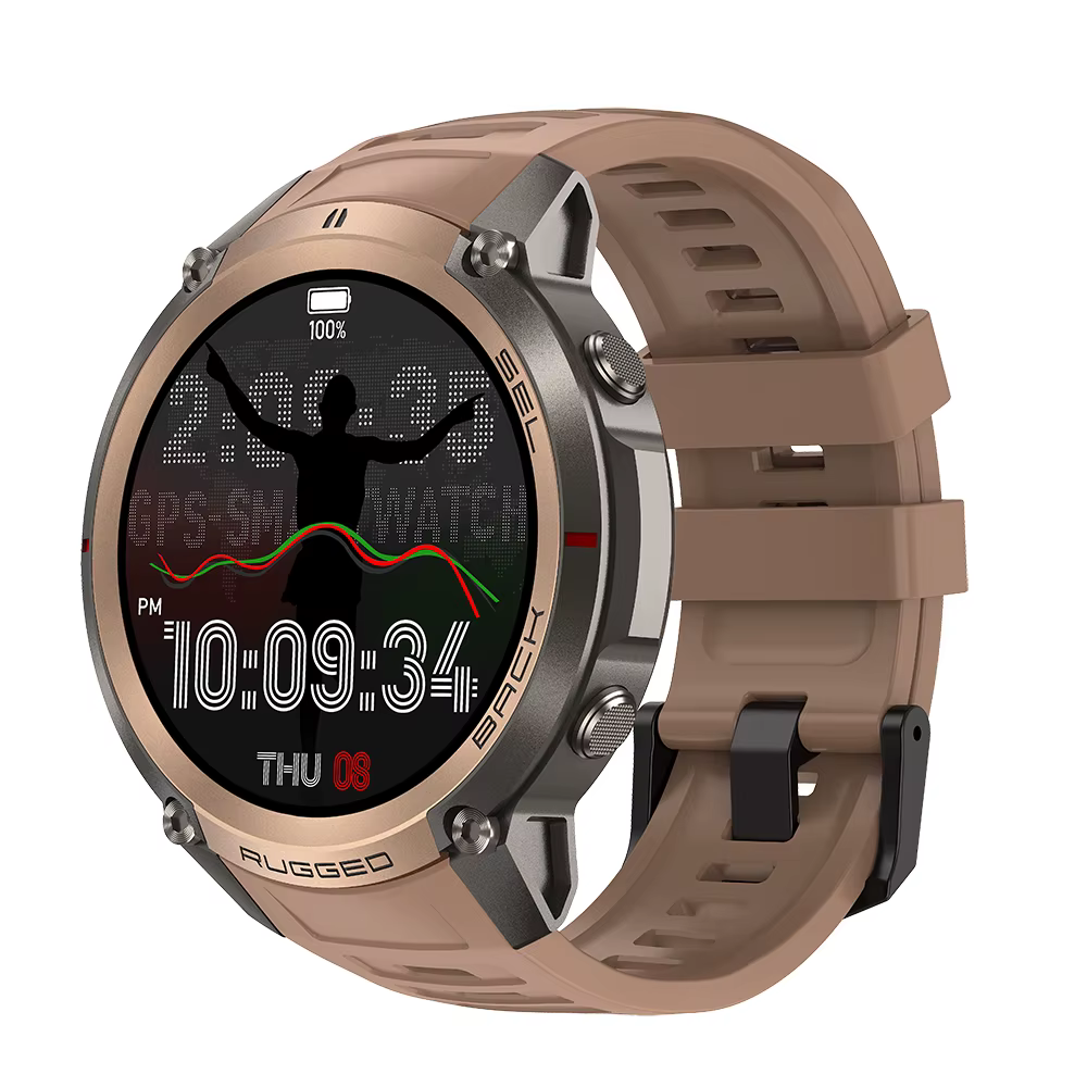 Montre connectée GPS pour homme, cartes hors ligne, étanche 5ATM, appels Bluetooth, boussole, suivi 