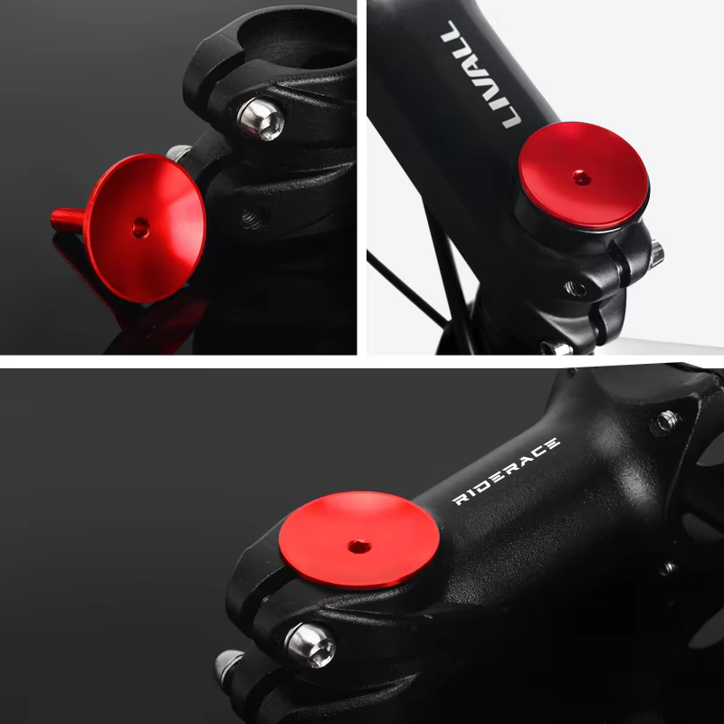 Capuchon supérieur de tige de vélo en alliage d'aluminium, capuchon de casque de route et de VTT, vi