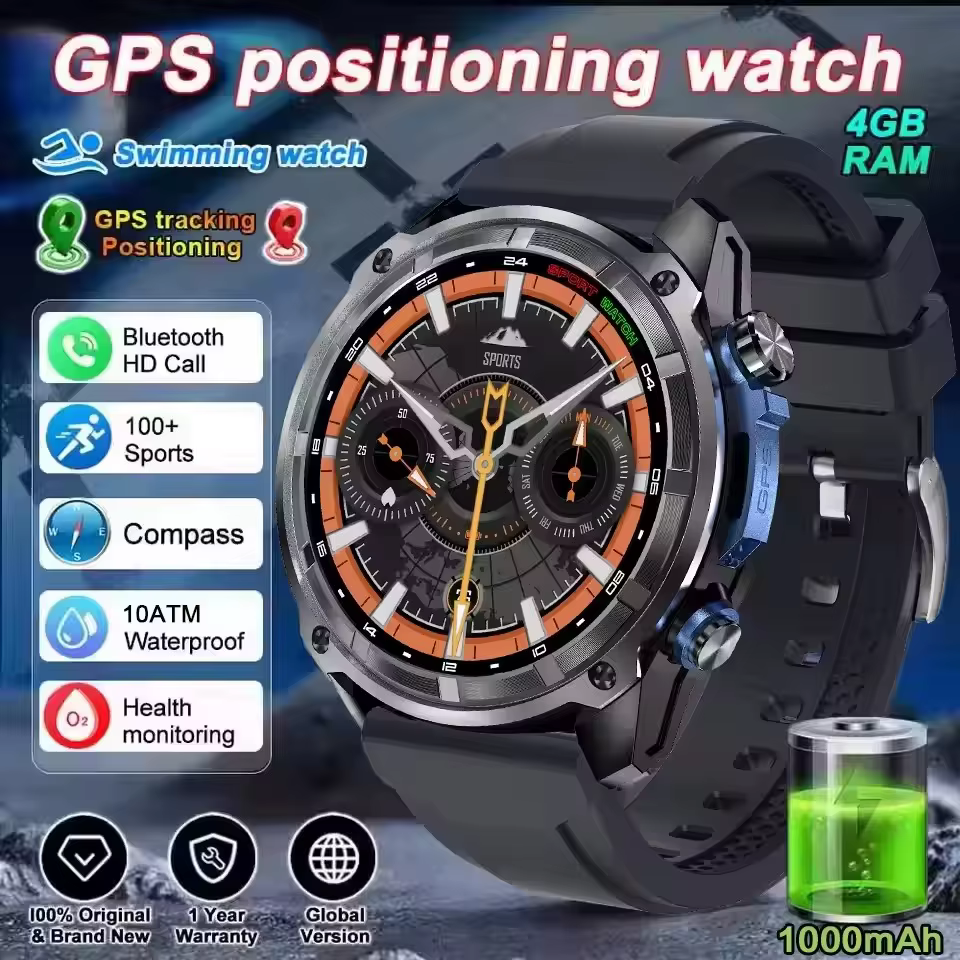 Montres intelligentes de plongée profonde pour homme, étanches 10 ATM, avec carte hors ligne, mémoir