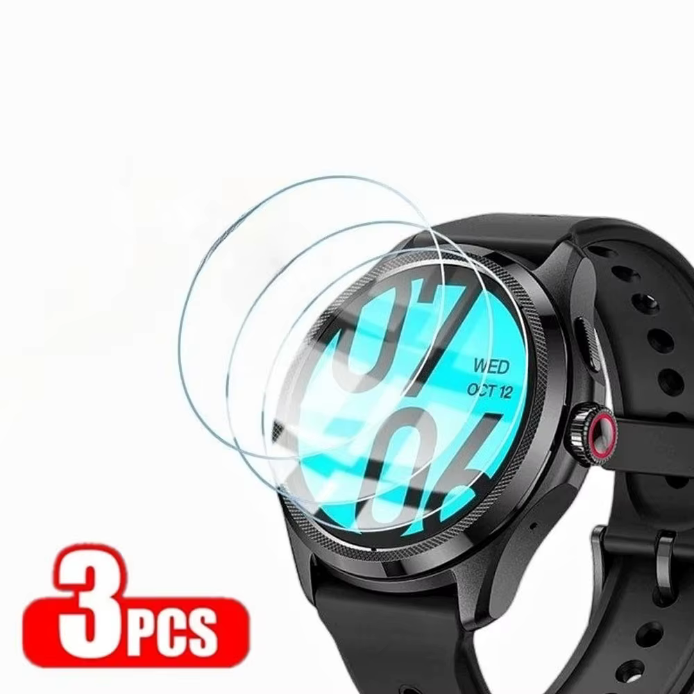 Protecteur d'écran en verre trempé transparent HD 9H, 3 pièces, pour TicWatch Pro 5 /3 Ultra /GTX /2
