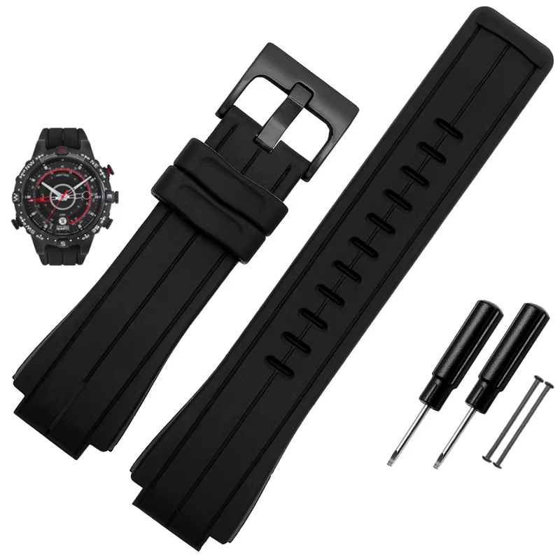 Bracelet de montre en caoutchouc de haute qualité pour montre TIMEX T2N720 TW2T76300 T2N721 série ho